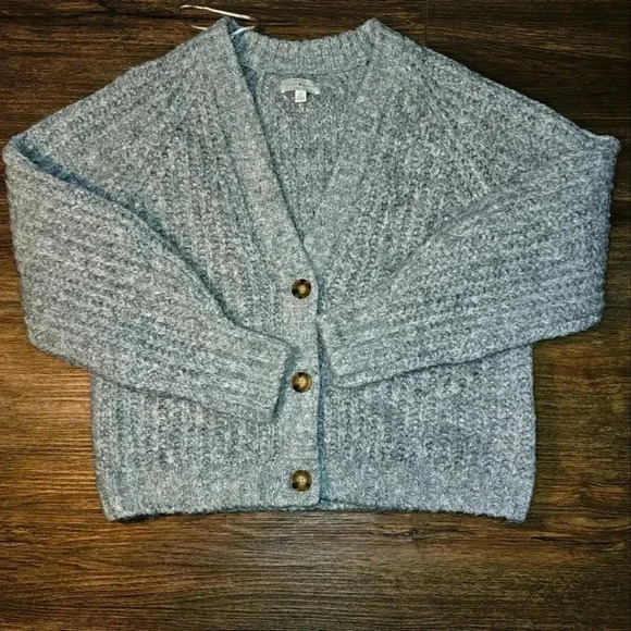 Lucky Brand Women's Cardigan Gray Size S/P Wool Blend - Picture 8 of 11